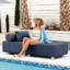 Chaise longue d'extérieur avec pieds en érable Alvy-110230666