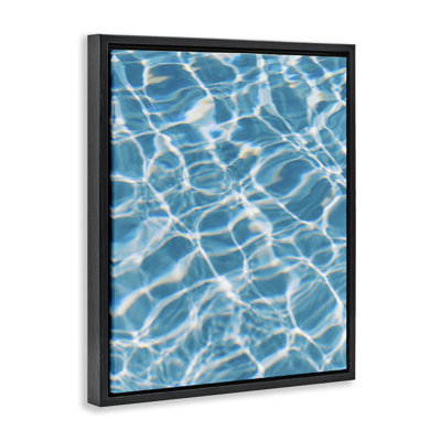 "Ocean Water Ripples", art mural encadré par Justine Milton
