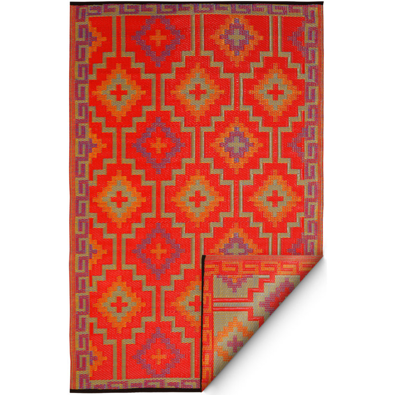 Aberdeen Geometric Indoor / Outdoor Area Rug, Rectangle 90 x 150cm