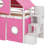 Roomy Twin Loft Bed Including A Playful Tent And Tower Structure