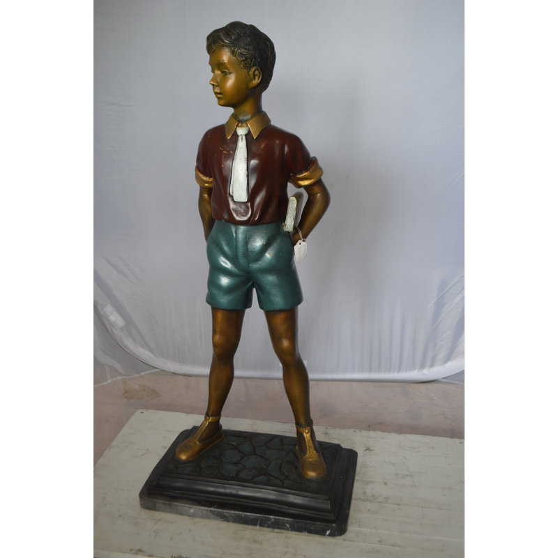 Junia Kid Holding a Book Statue