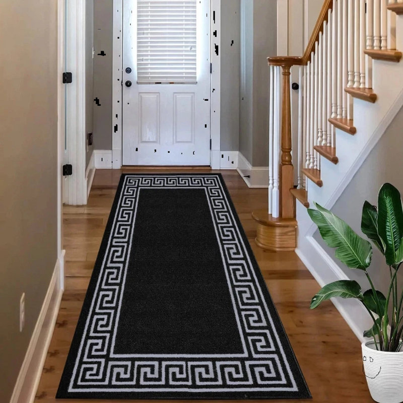 Runner Geometric Area Rug, Runner 66 x 220 cm