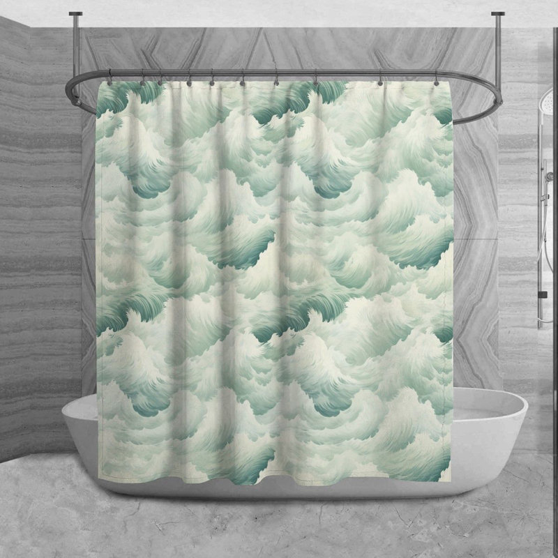Rideau de douche Argenziano, H 73 po x l 70 po