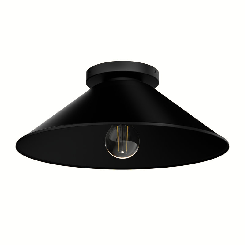 Hunter Skyflow Modern Metal Cone Outdoor Medium Flush Mount Ceiling Light
