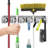 Stalwart Wall Organizer with 5 Slots and 6 Hooks - Tool and Broom Holder for Kitchen and Garage