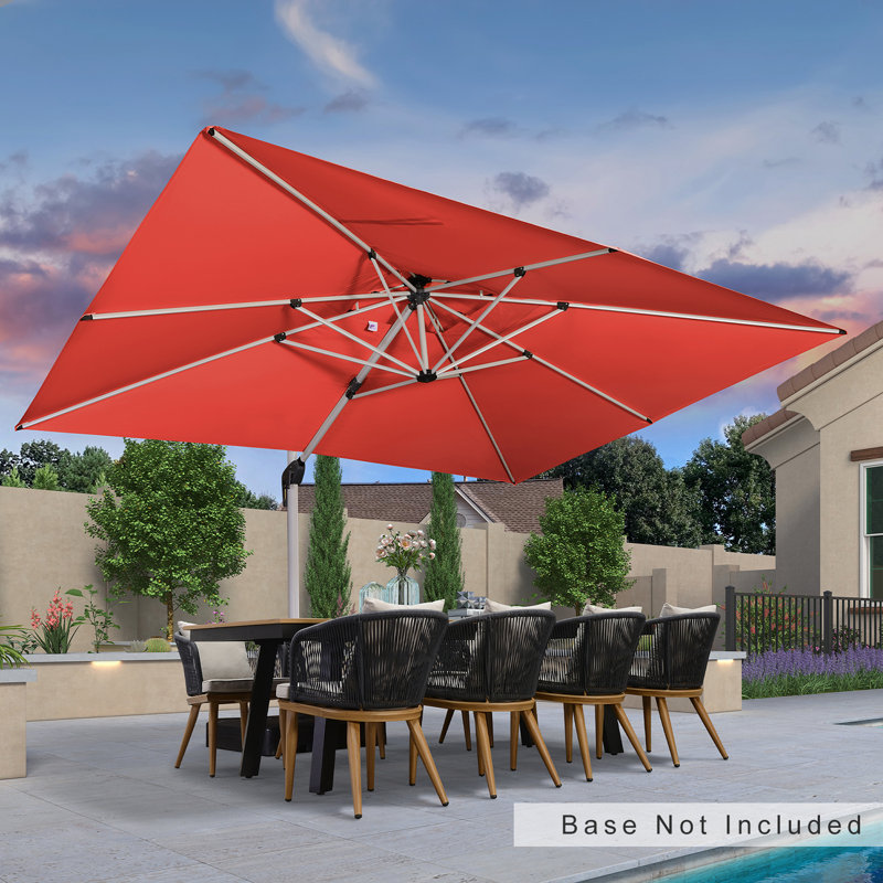 304cm X 396cm Rectangular Cantilever Parasol, Terra