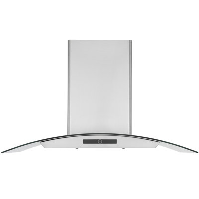 Ancona 36 in. Convertible Stainless Steel Wall Mount Glass Canopy Range Hood