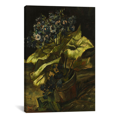 'Cineraria in a Flowerpot' by Vincent van Gogh Painting Print on Canvas