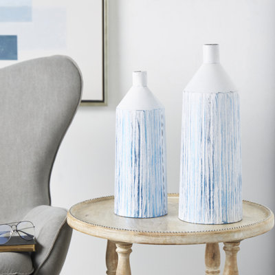 Ensemble de vases décoratifs en métal Brisciano