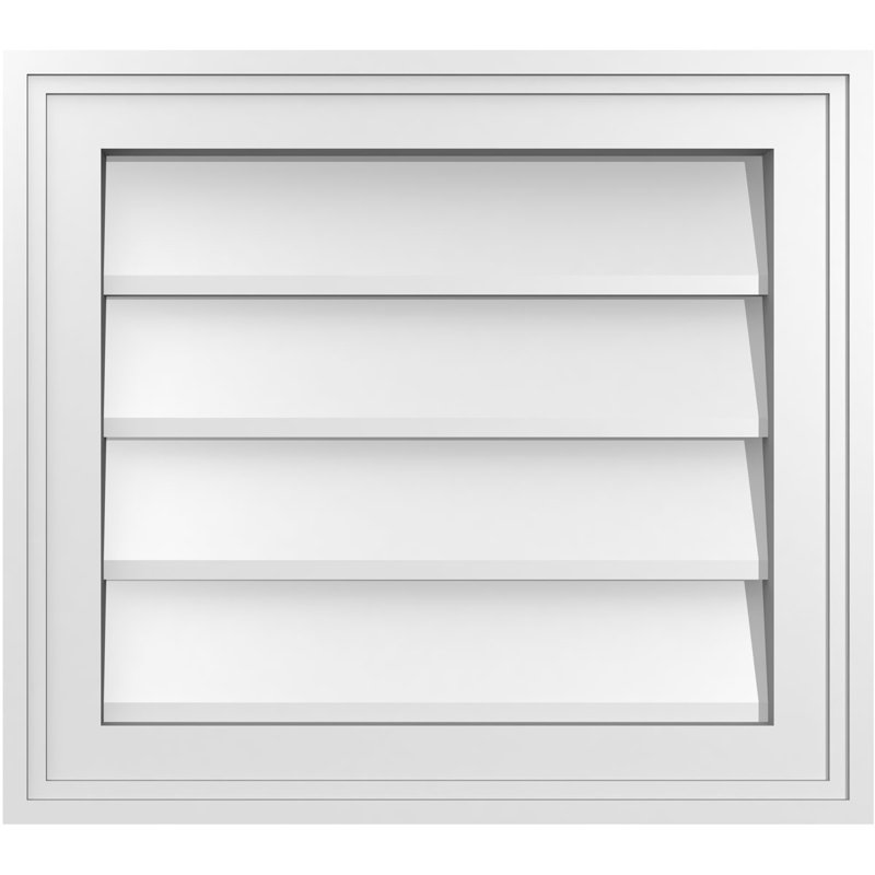 Cadre en brique, brun clair apprêté, H 16 po x l 18 po x P 1,5 po