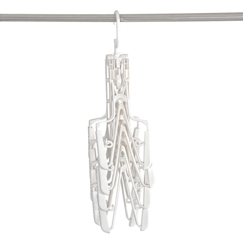 Kingswood Plastic Non-Slip Multi-Layer Hanger for Suit/Coat, White