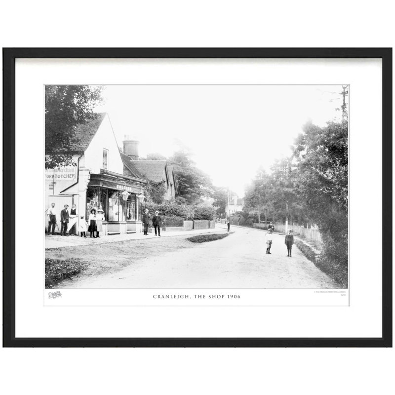 Cranleigh, The Shop 1906 by Francis Frith - Single Picture Frame Print, 28cm H x 36cm W x 2.3cm D