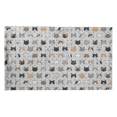 Serviette à thé à motif chat kitty