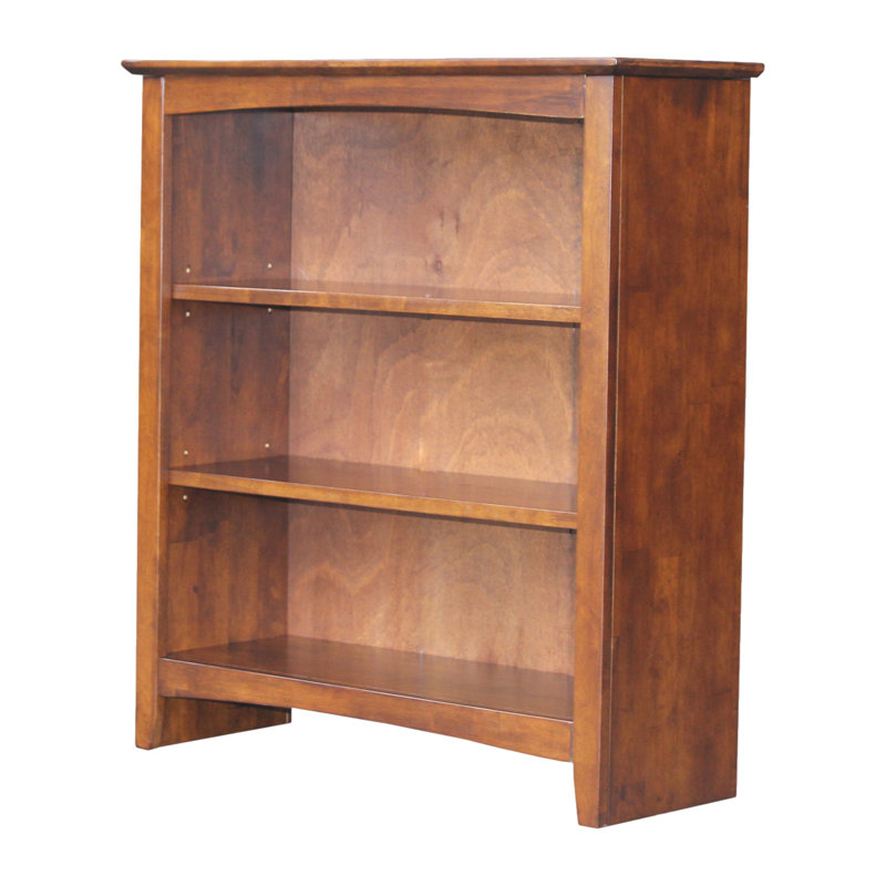 Aspatria Bookcase, (3 Shelves) 36" H x 32" W x 12" D, Espresso
