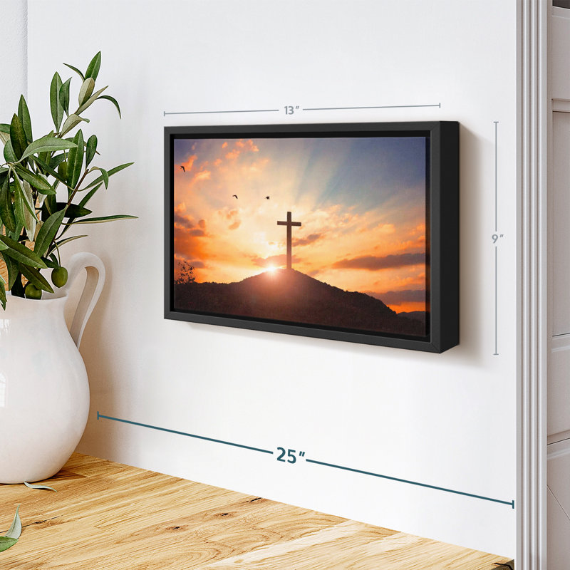 " Sunset Cross Wall Art ", 9" H x 13" W