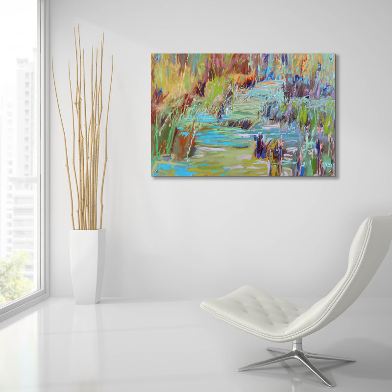 «Winding Through» par Jane Schmidt, H 24 po x l 36 po