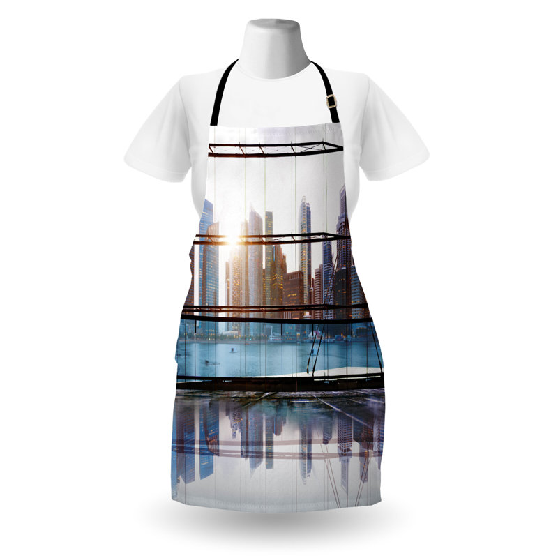 No Pattern Bib Apron