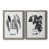 Toile avec cadre gris