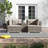 Paton Rattan 4 - Person Seating Group with Cushions