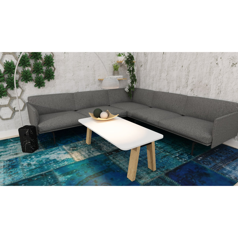 Maryellen Four Leg Coffee Table, White 