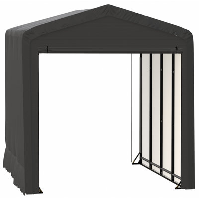 ShelterTube Wind and Snow-Load Rated Garage, 14x18x16 Grey