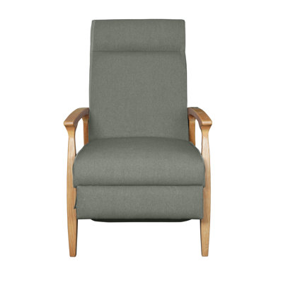 Modern Reclining Lounge Chair - Adjustable Backrest With Frame - Contemporary Living Room Accent