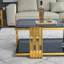 Table basse simple avec plateau en verre-495023818