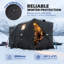 Abri de pêche sur glace pliable pour 4 personnes, noir