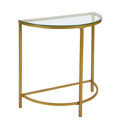 Badillo 29'' Glass Top Console Table
