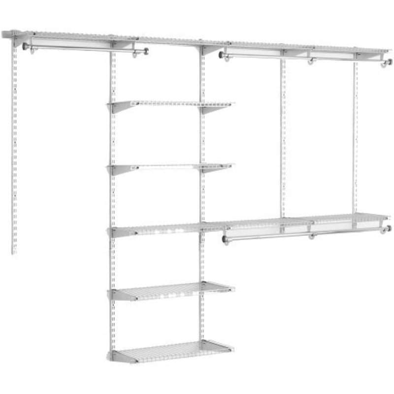 Deluxe Custom Closet Kit, 4-8 Ft. Adju...
