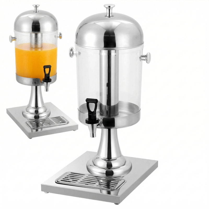 Stainless Steel Drink Juice Dispenser 2.1 Gallon Beverage Dispenser for Parties