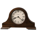 Humphrey Traditional Roman Numeral Wood Quartz Movement / Crystal Tabletop Clock in Hampton Cherry