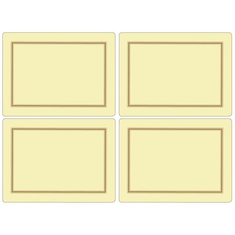 Napperons classiques de 15,7 x 11,7 po par Pimpernel, Crème