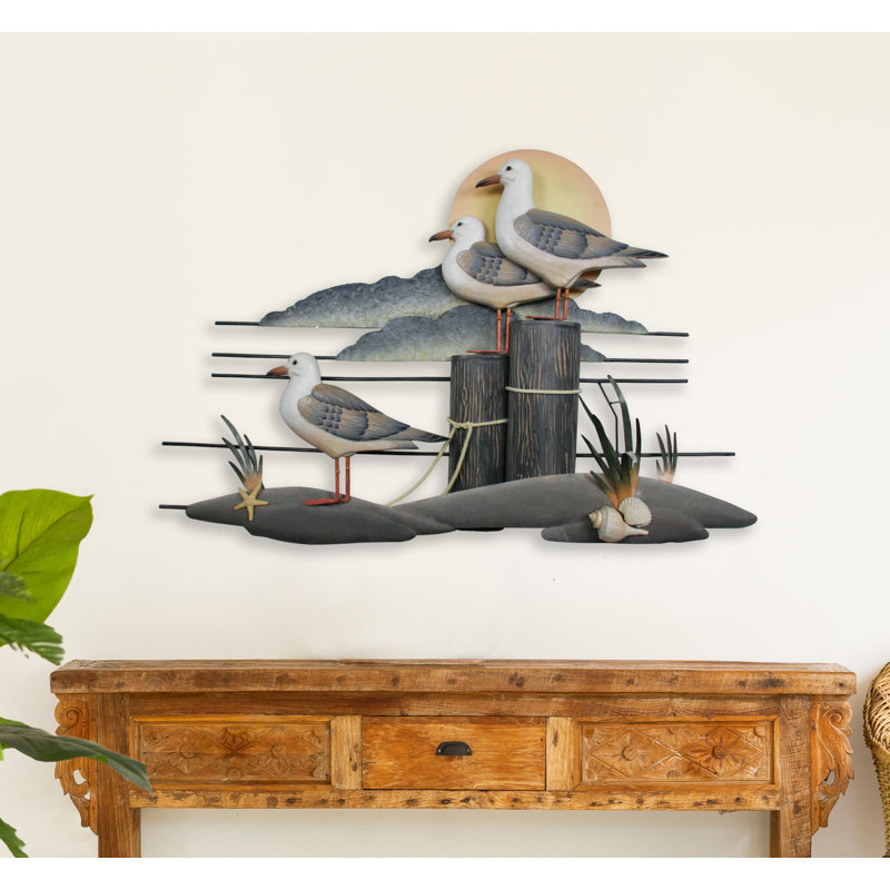 Handmade Coastal Landscape & Nature Solid Wood Wall Decor