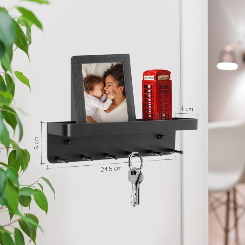 Clayberg Wall Organizer with Key Hooks