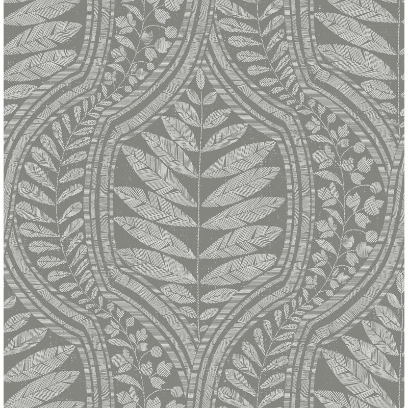 10.06m x 52.07cm Semi-Gloss Paste the Wall Wallpaper Roll, Dark Grey