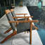 Chaise de terrasse et de salle à manger en bois teck, gris Cabrillo