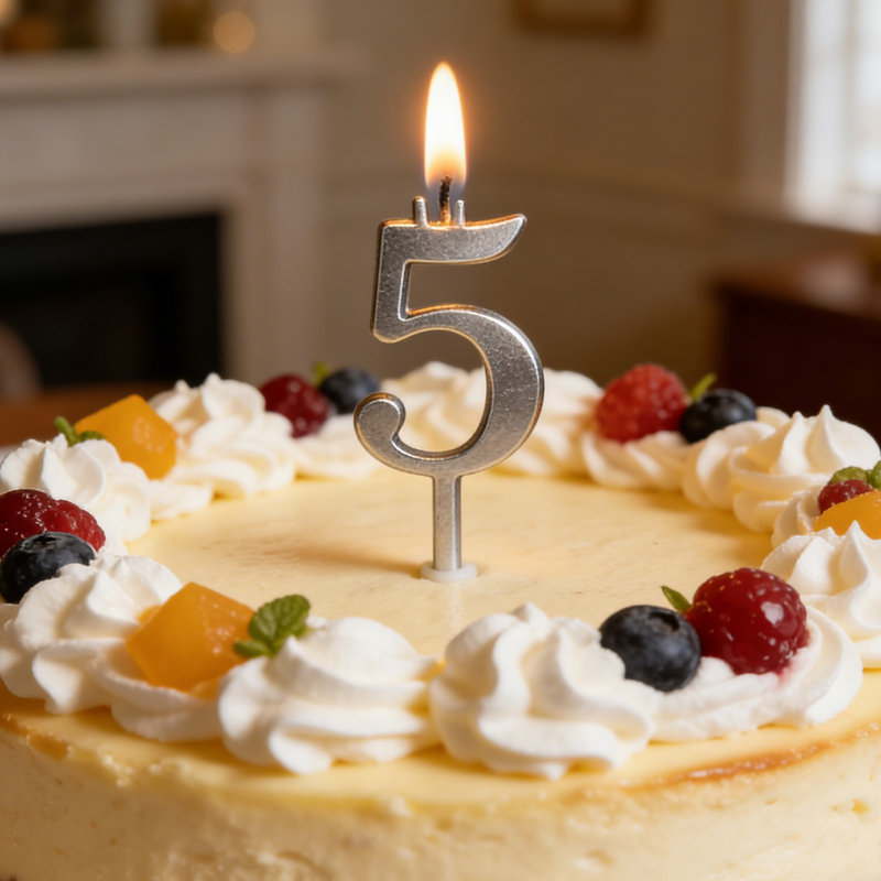 Reusable 0-9 Number Birthday Candle Holder Set