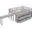 Lit mezzanine en bois massif avec bureau gris-1968830142-1968830136