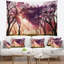 Tapisserie de jardin en polyester à fleurs japon avec accessoires suspendus inclus-28489594
