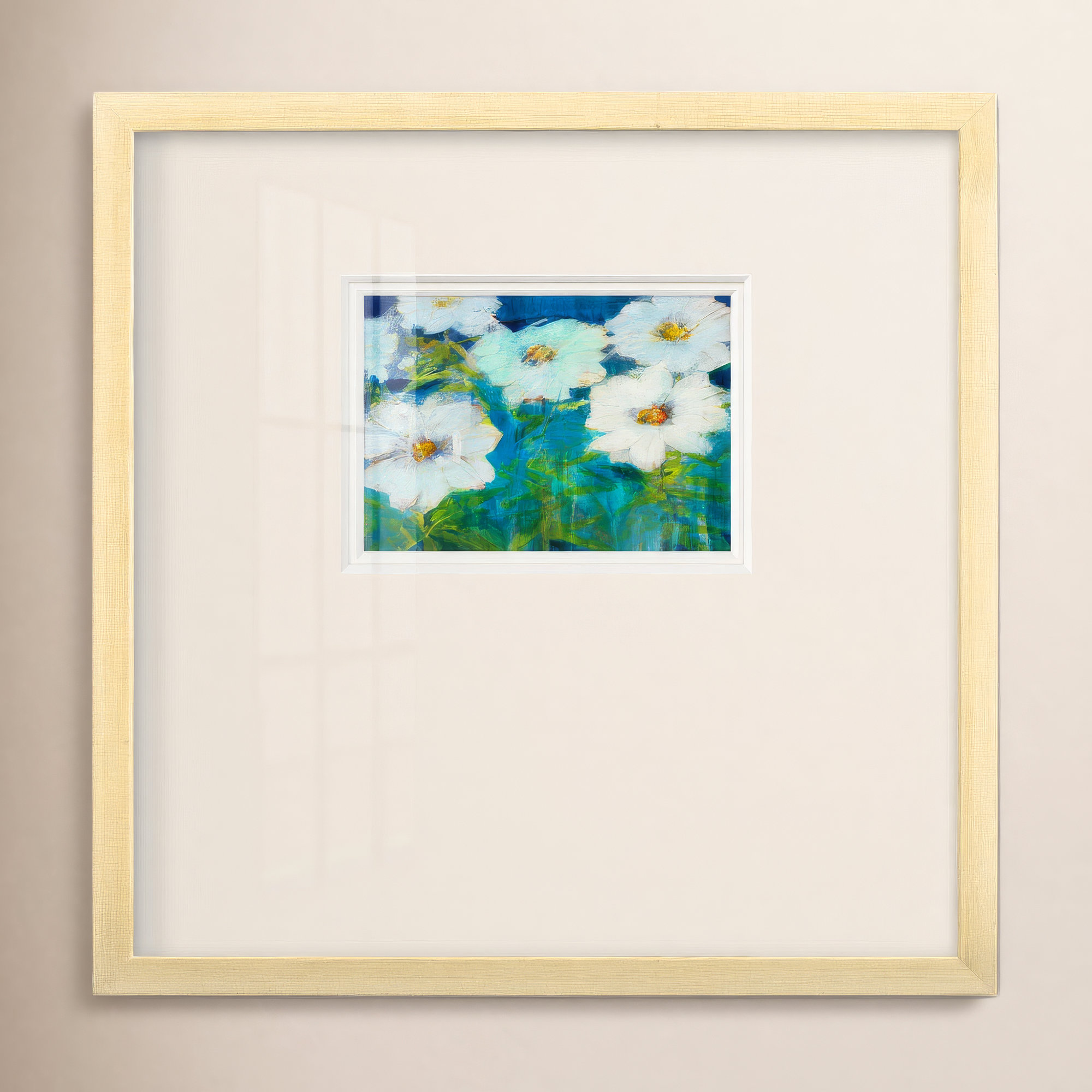 Field Day, Natural Frame, 17" H x 17" W x 1.25" D