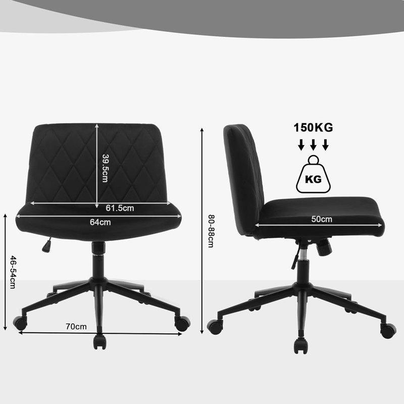 Tenacia Velvet Office Chair