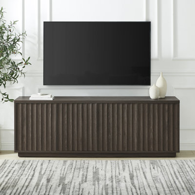 Meuble télé Bourne pour téléviseur de 75 po ou moins en chêne brun
