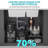 Quartz Kitchen Sink - 33" X 22" Granite Composite Double Bowl (60/40) Workstation Topmount Drop-In Kitchen Sink-118942021