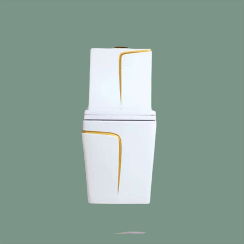 Toilette allongée une pièce, siège inclus