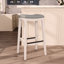 Tabouret de bar charmant et durable avec siège en cuir de qualité supérieure pour divers espaces-2036365352-2036365353