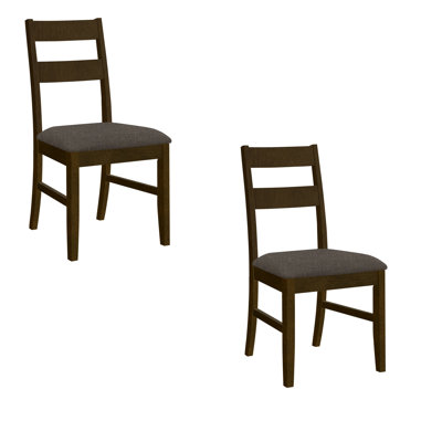 Polyester Blend Ladder Back Side Chair Dining Chair