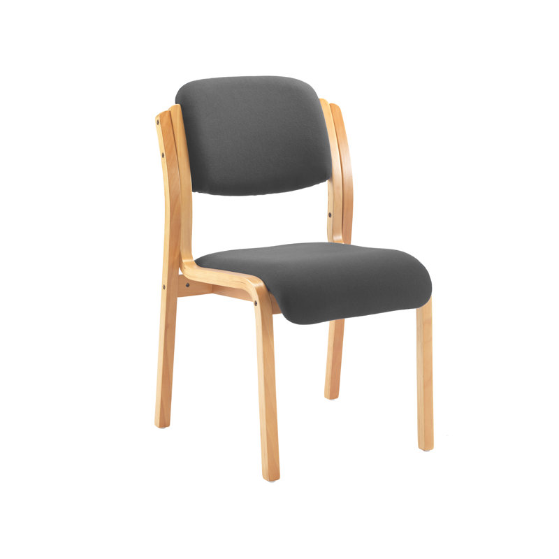 Sayler Armless Stacking Chair, Charcoal Pyra