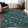 Premium Machine Washable Prisco Teal Rug