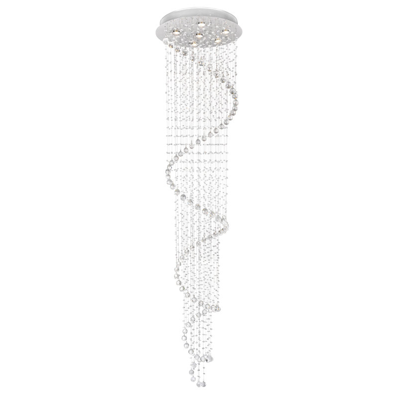Luminaire suspendu géométrique 6 lumières grappe Lakefield
